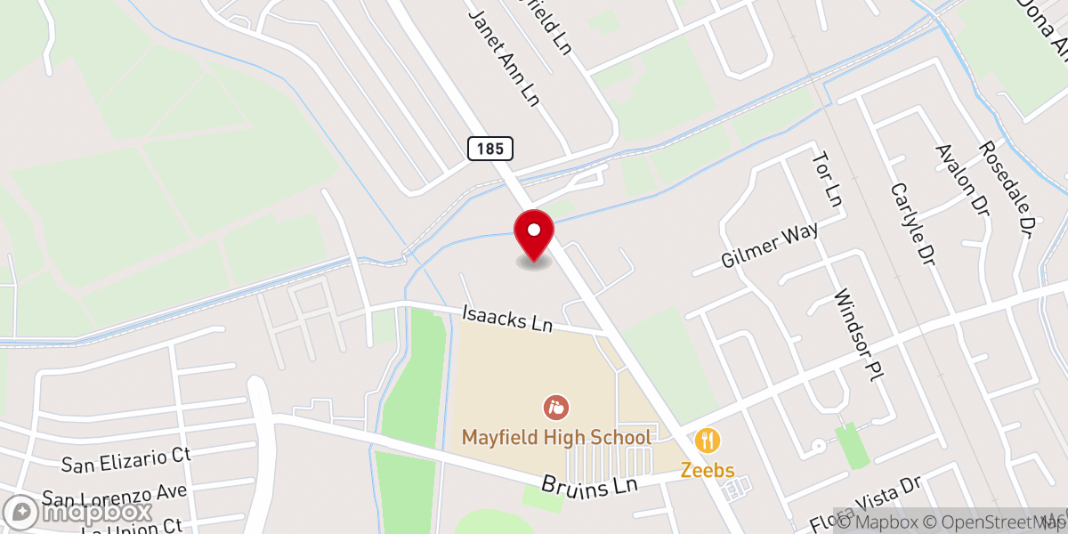Map showing location of Las Cruces Church of Christ