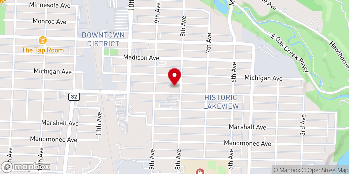 Map showing location of Divine Mercy Parish