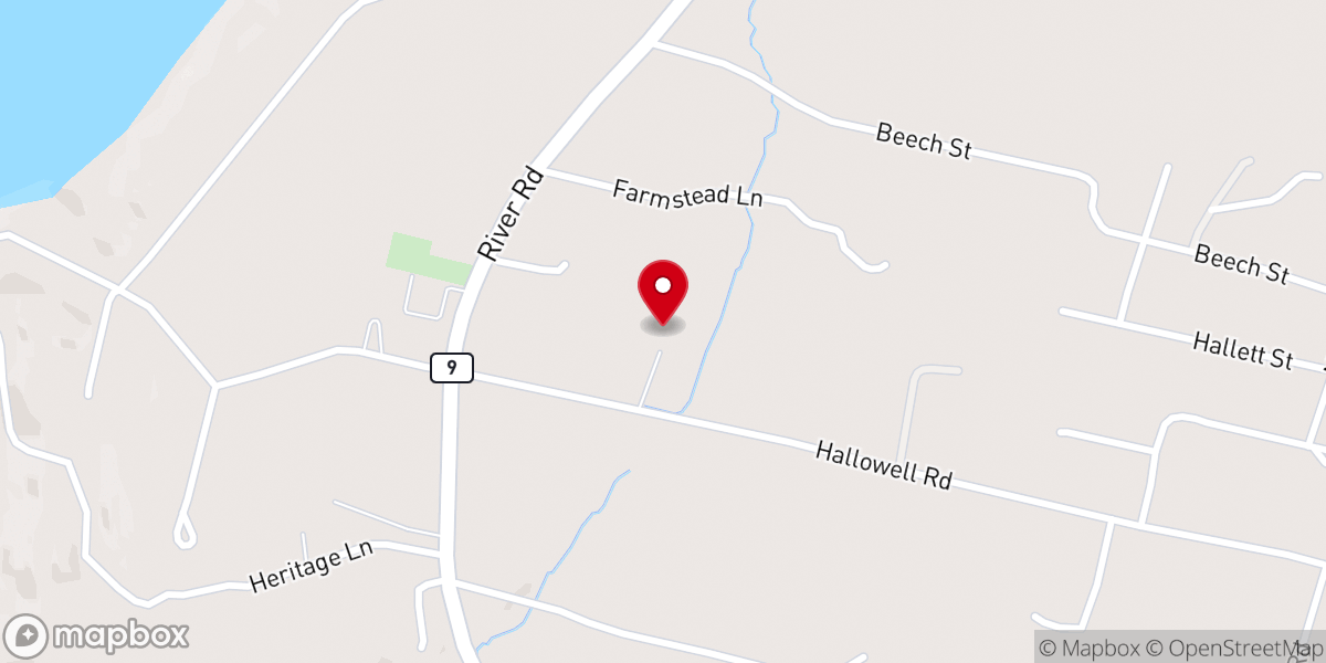 Map showing location of Kennebec Valley Assembly of God