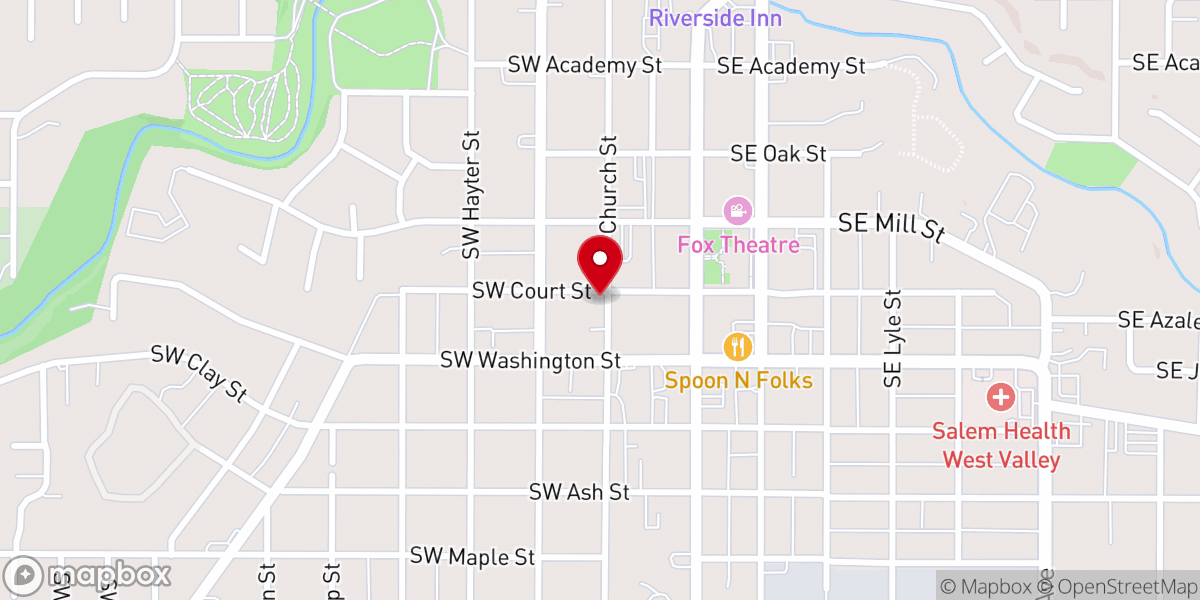 Map showing location of Apostolic Faith Church
