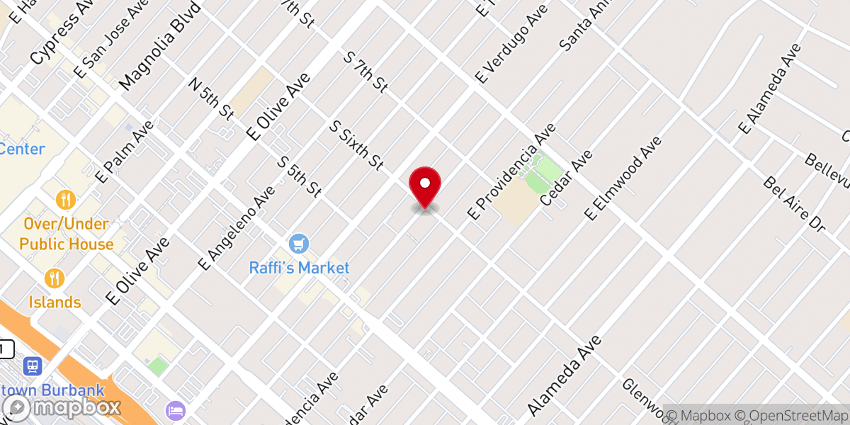 Map showing location of Faith Church of the Nazarene
