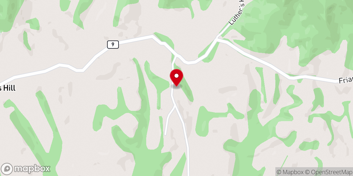 Map showing location of McMillion Church