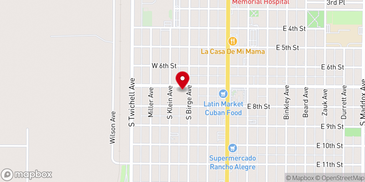 Map showing location of Cowboy Christian Church