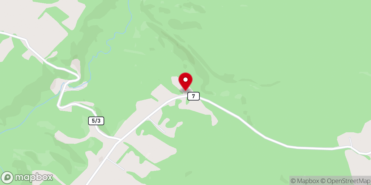 Map showing location of Beauty Mountain Church