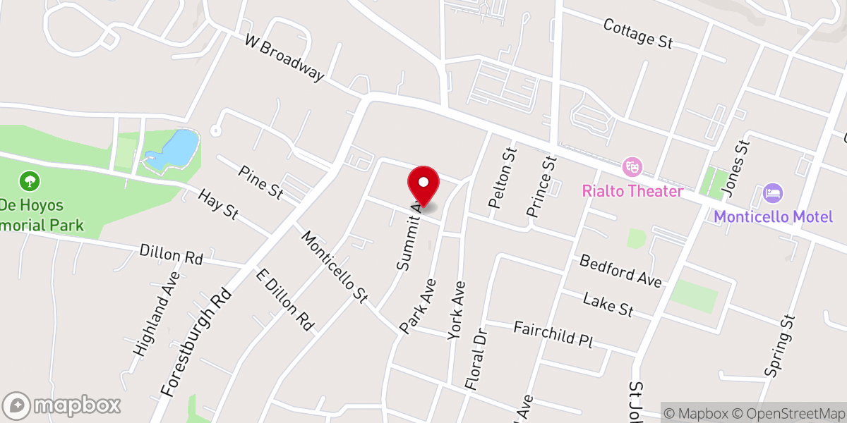 Map showing location of Pentecostal House of Prayer
