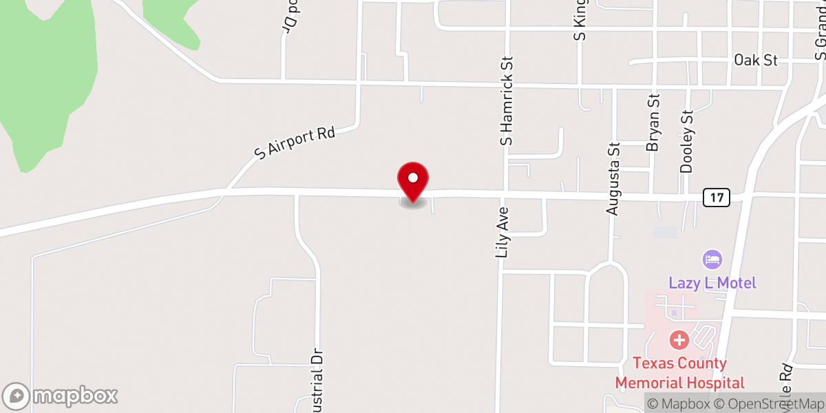 Map showing location of Houston Church Of Christ