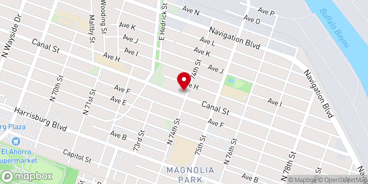Map showing location of Iglesia Universal
