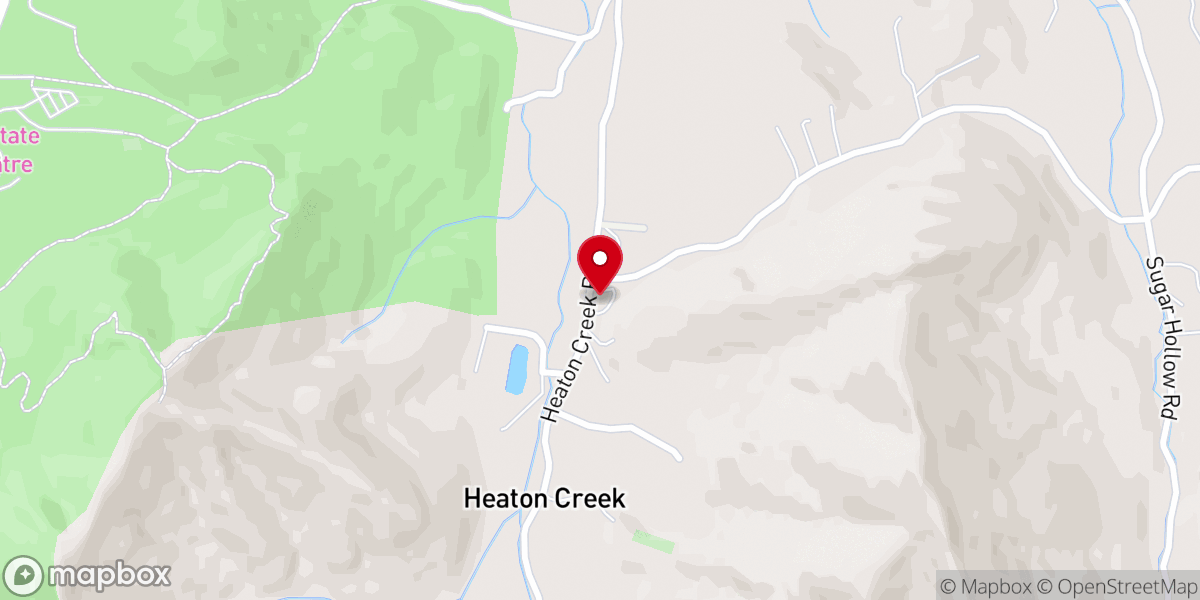 Map showing location of Roan Mountain Adventist Church - Food Distribution Center