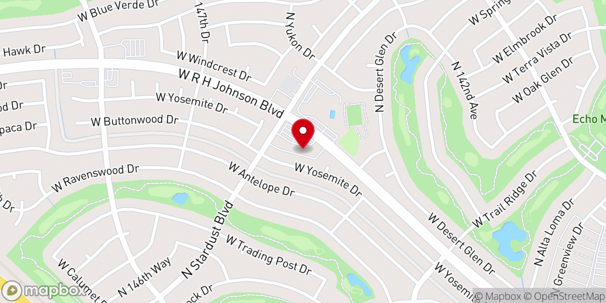 Map showing location of Northwest Valley church Of Christ