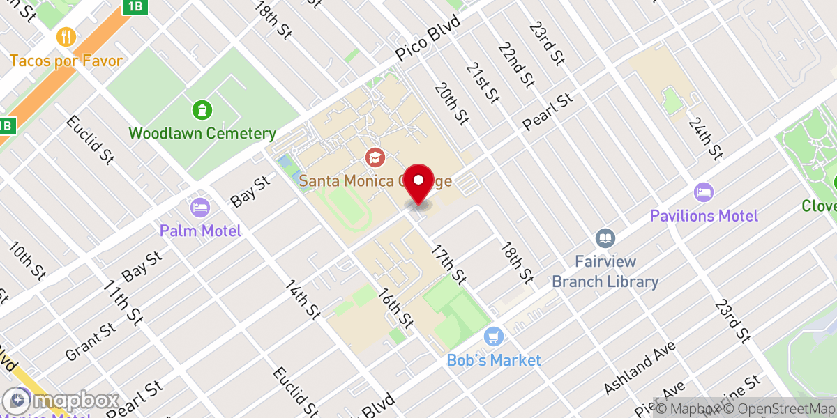 Map showing location of Institute of Religion - Church of Jesus Christ of Latter Day Saints