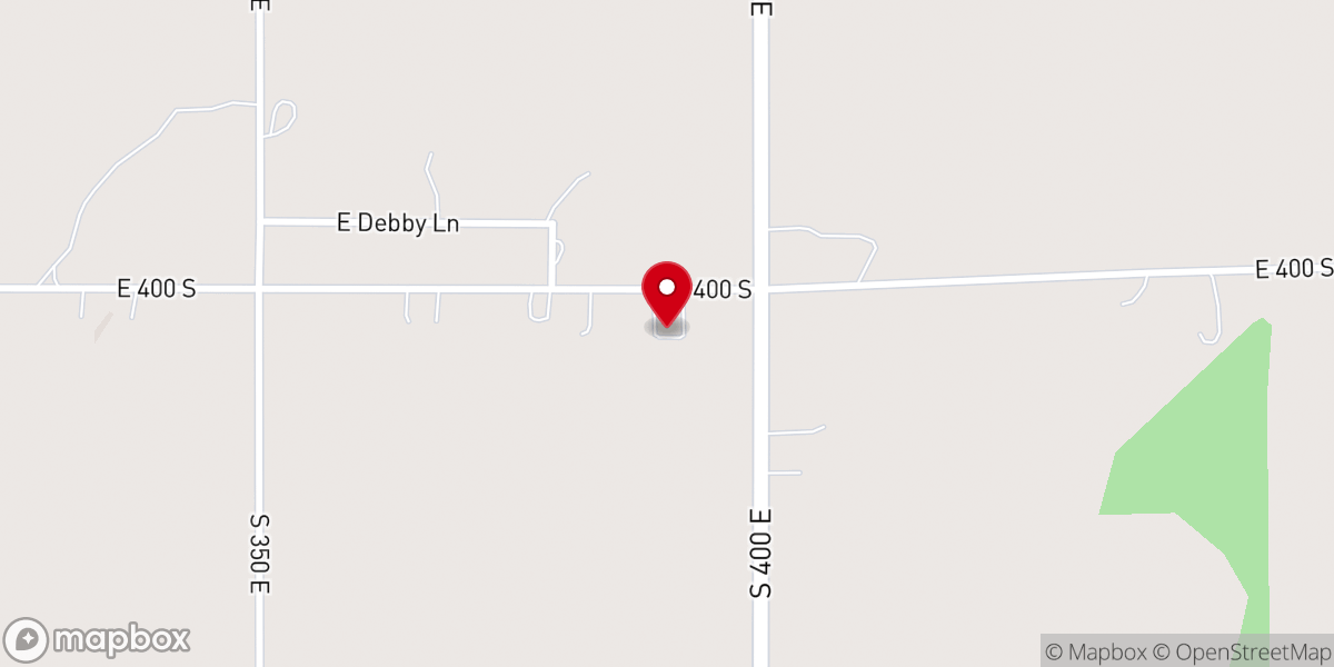 Map showing location of Bible Baptist Church