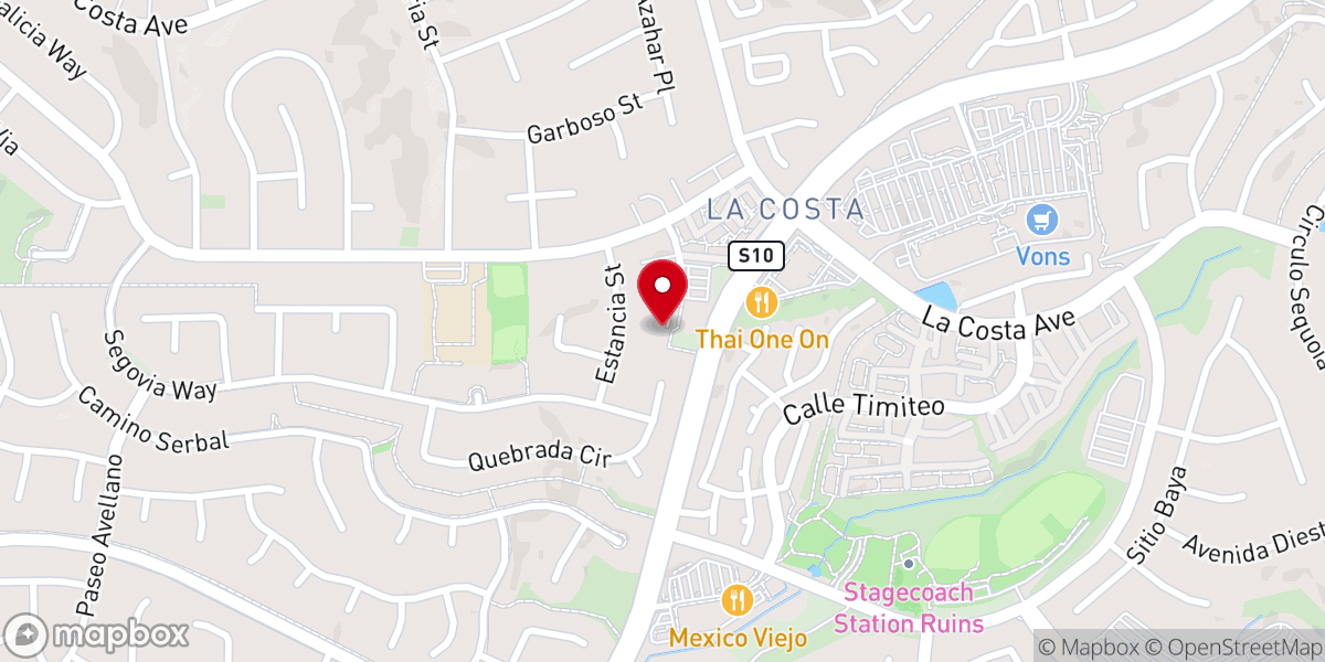 Map showing location of San Diego Valley Presbyterian Church