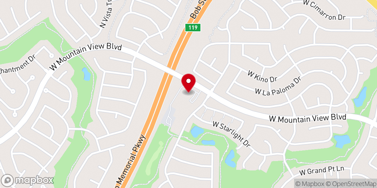 Map showing location of Grace Community Church
