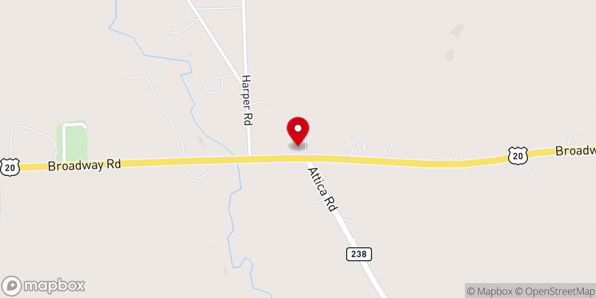 Map showing location of Darien Disciple Church