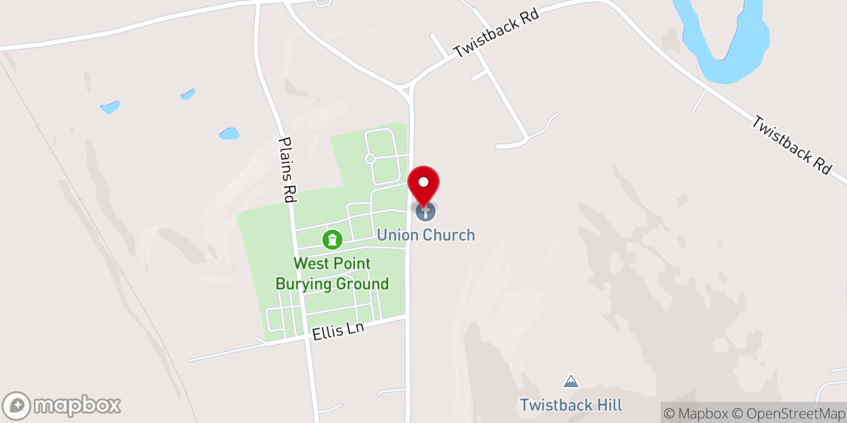 Map showing location of Union Episcopal Church