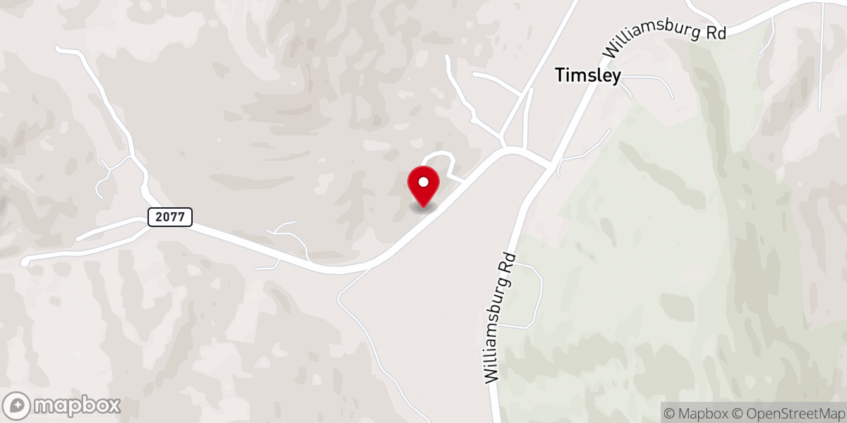 Map showing location of East Jellico Baptist Church
