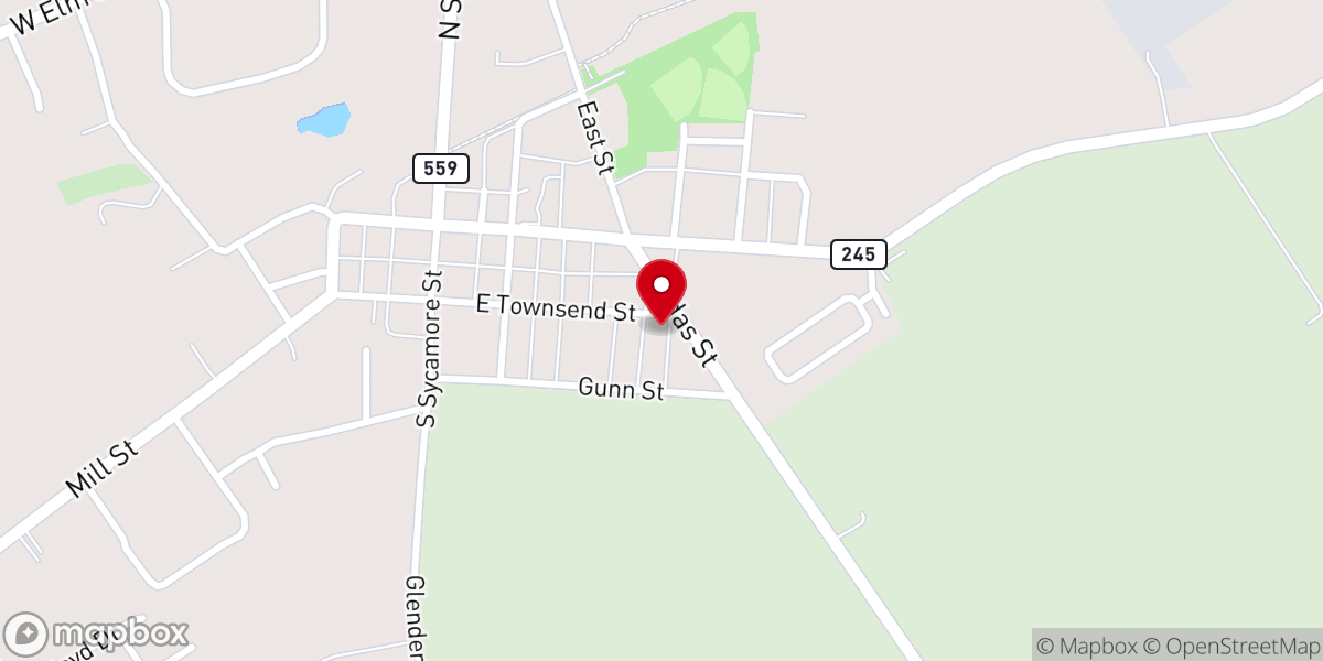 Map showing location of The Bridge 3CU Church
