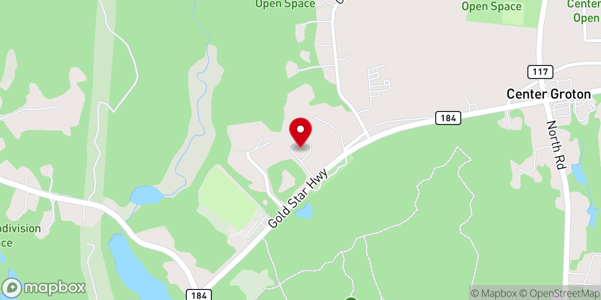 Map showing location of Community Baptist Church