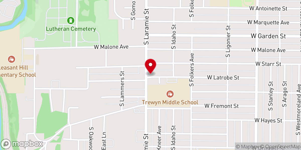 Map showing location of Maranatha Fellowship