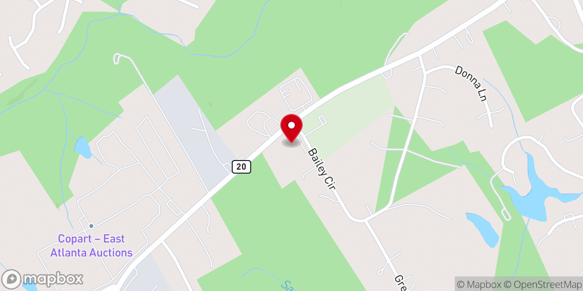 Map showing location of Hope Community Fellowship