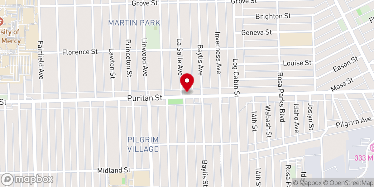 Map showing location of Prayertime Tabernacle Church of God in Christ