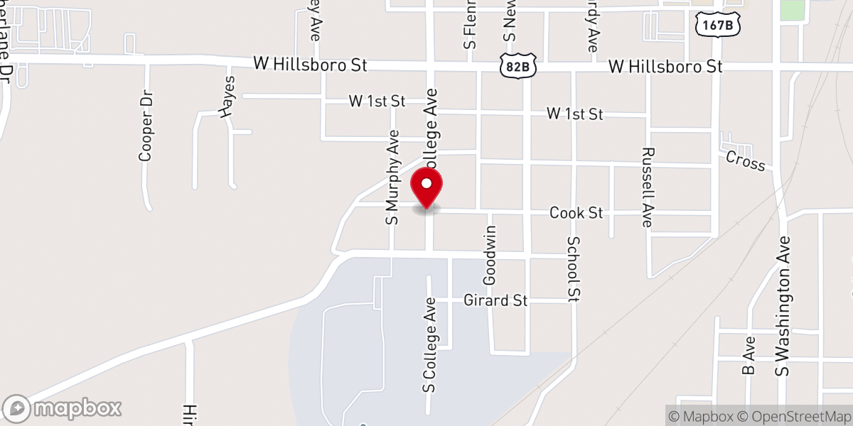 Map showing location of Good Samaritan Church