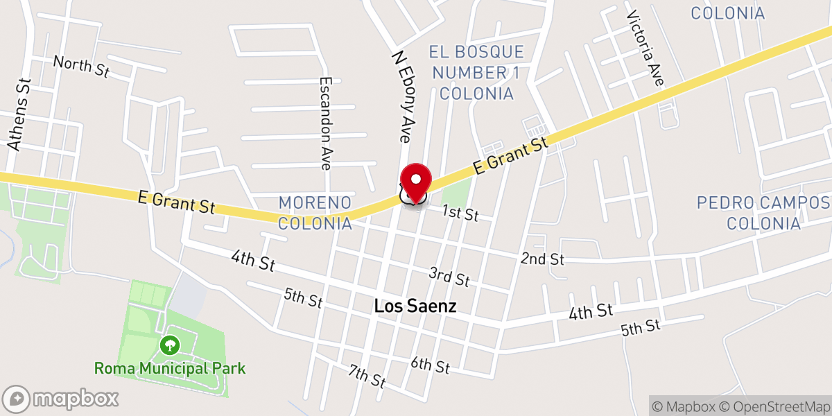 Map showing location of Holy Family Catholic Church
