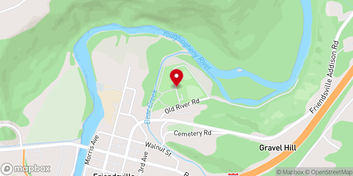Map showing location of Town of Friendsville - Town Hall
