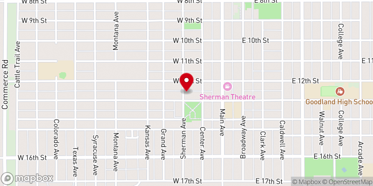 Map showing location of Emmanuel Lutheran Church