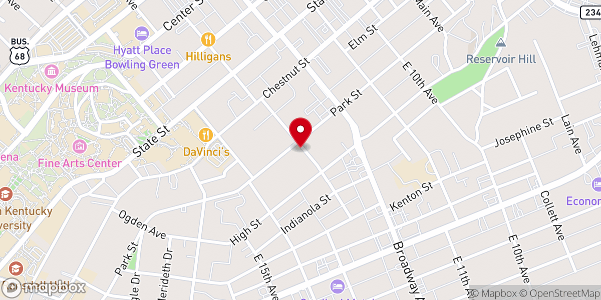 Map showing location of River Stone Church of Christ