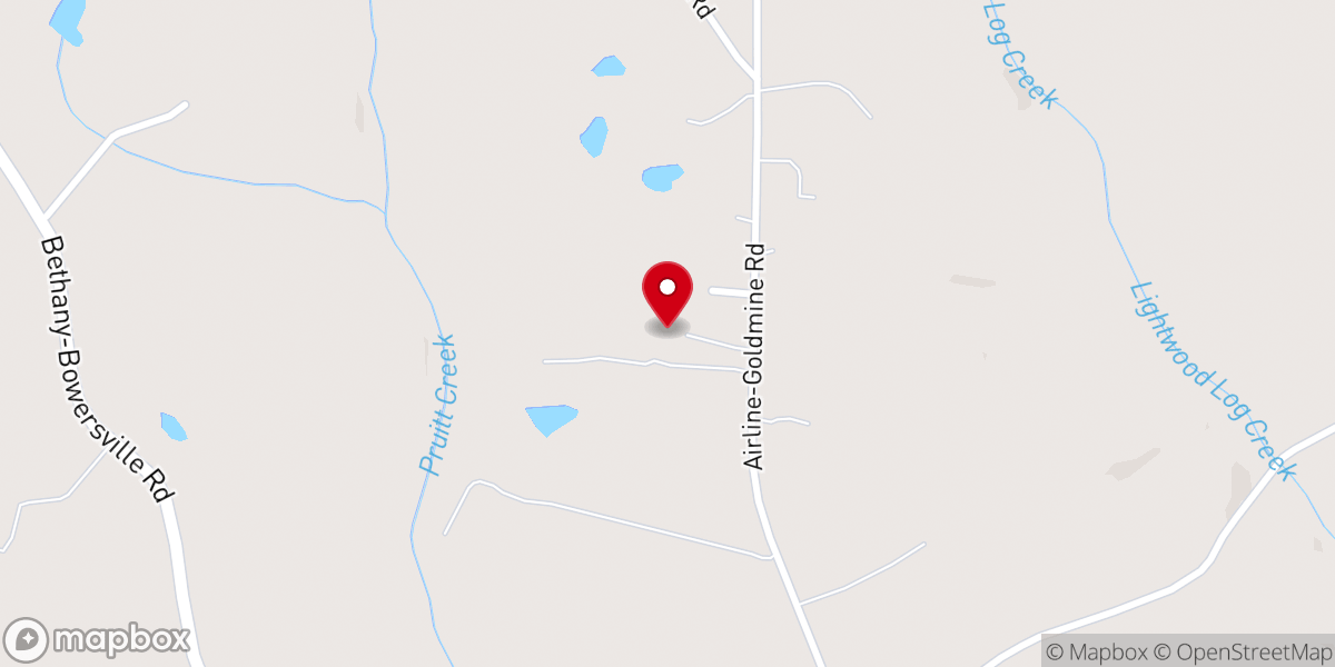 Map showing location of The Way Church of Hartwell