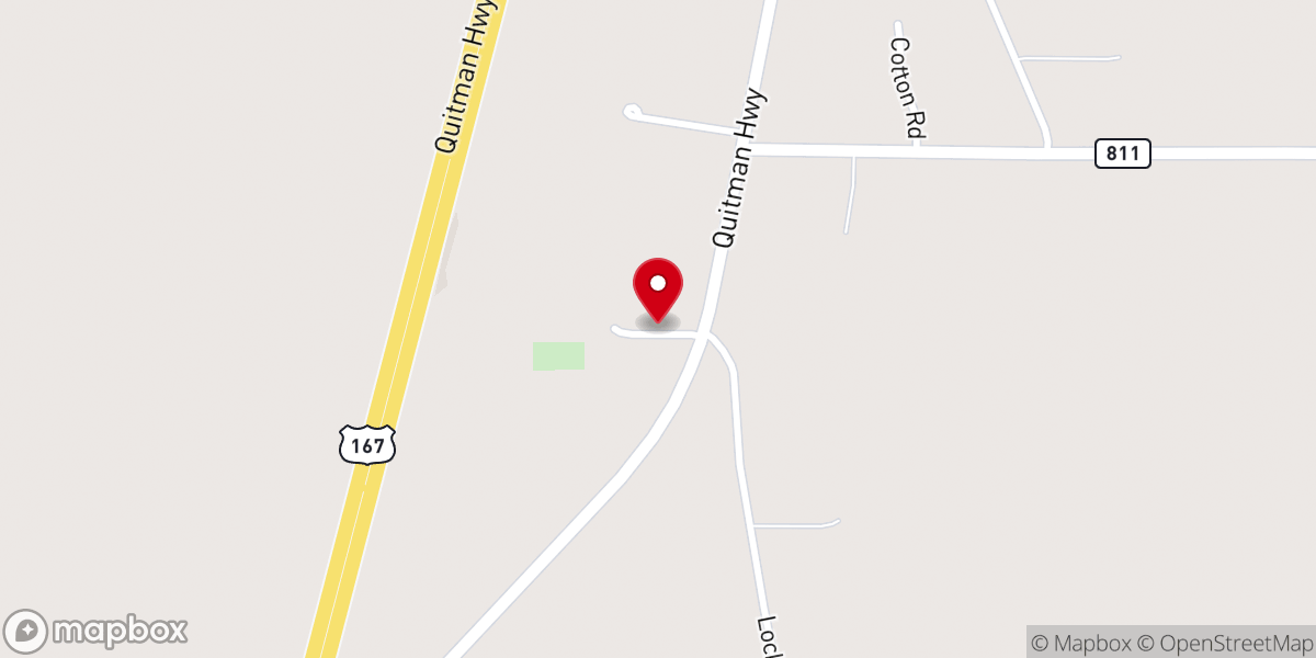 Map showing location of Fellowship Baptist