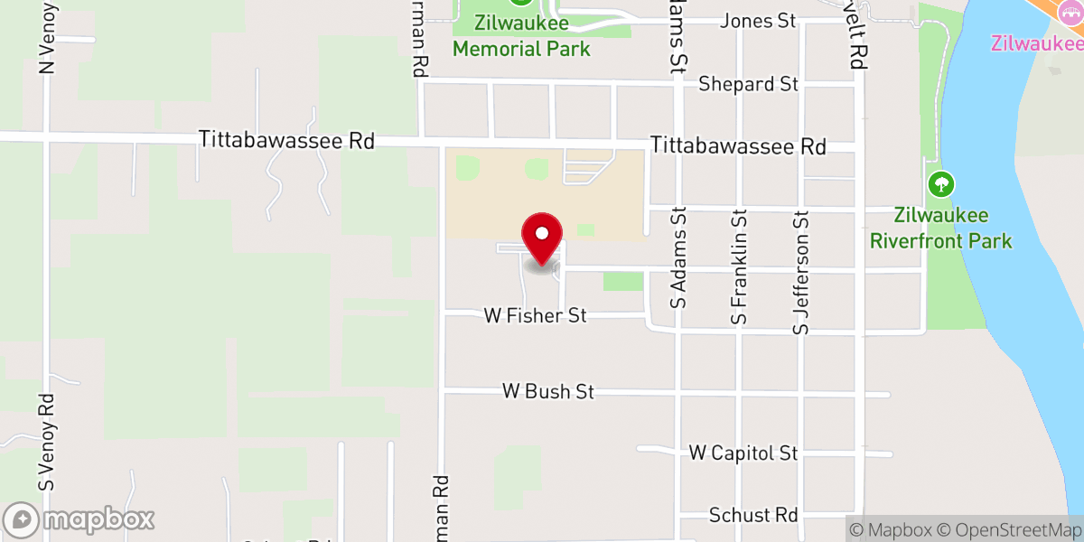 Map showing location of St Matthew Church