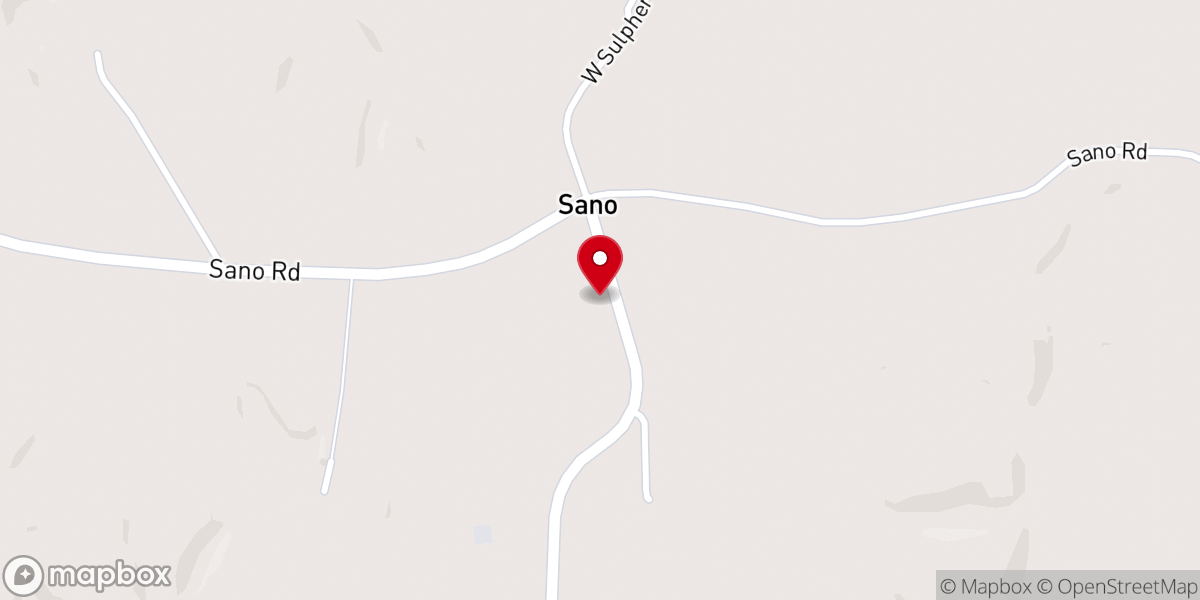 Map showing location of Sano baptist church