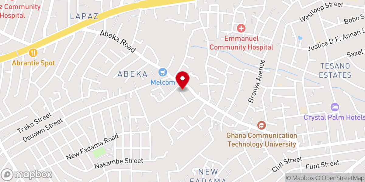 Map showing location of St Charles Lwanga Catholic Church
