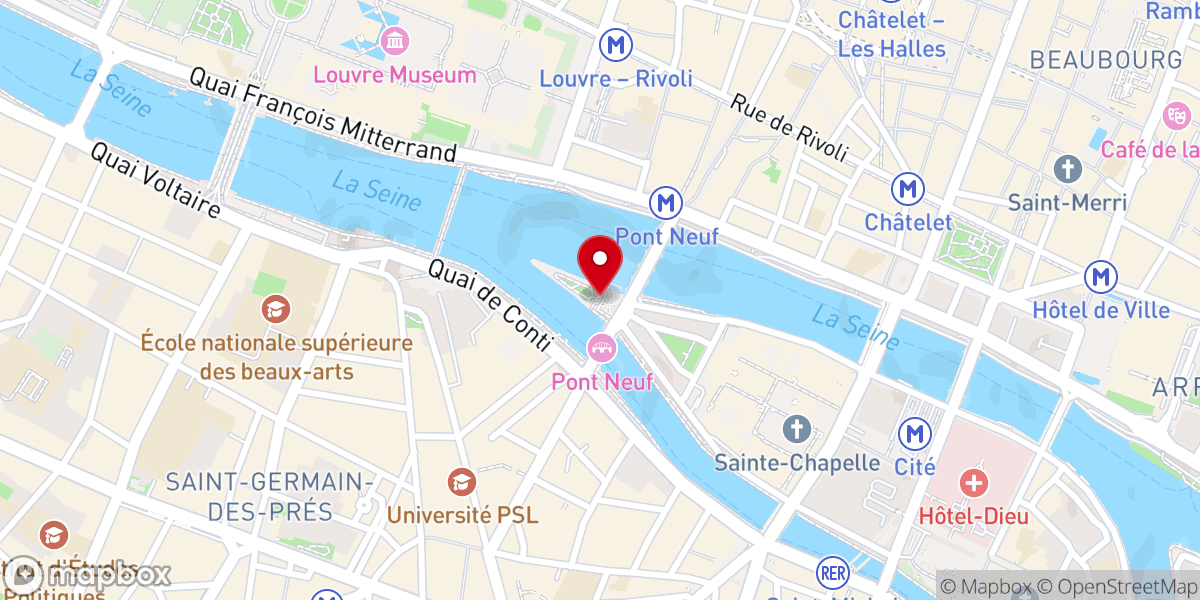 Map showing location of Mémorial du templier Jacques de Molay, dernier Grand Maître de l'Ordre du Temple