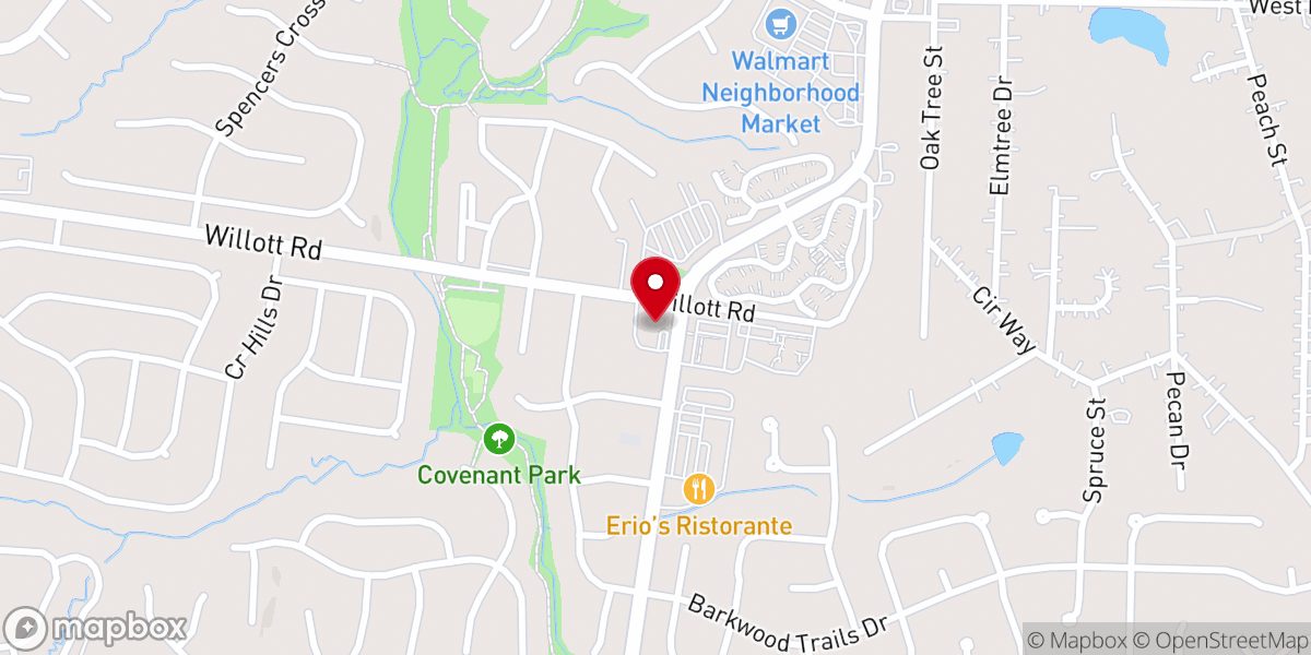 Map showing location of St. Louis Chinese Baptist Church
