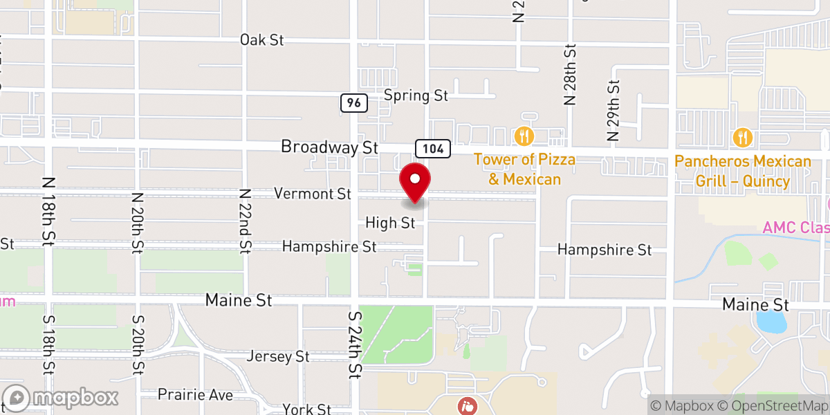 Map showing location of Cathedral of Worship