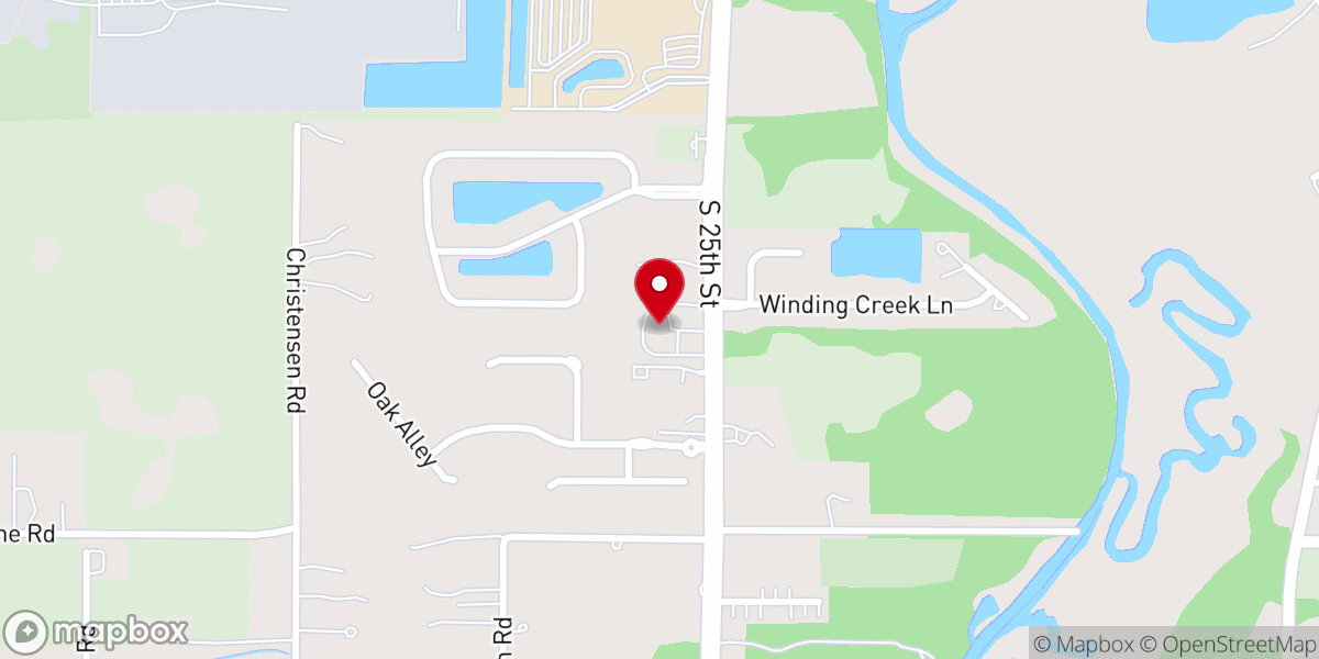 Map showing location of Bible Baptist Church