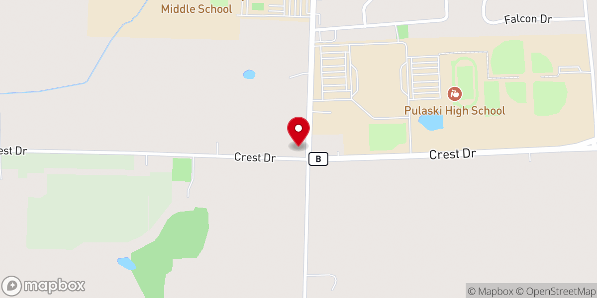 Map showing location of Assumption B.V.M. Parish 100 Year Memorial