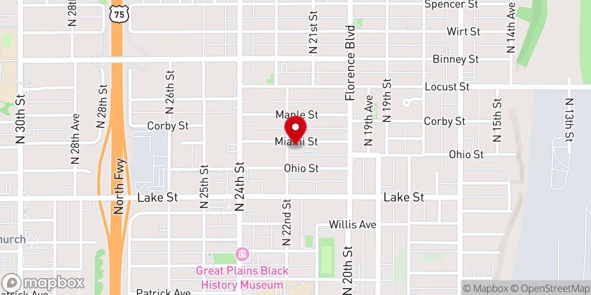 Map showing location of Greater St Paul Church
