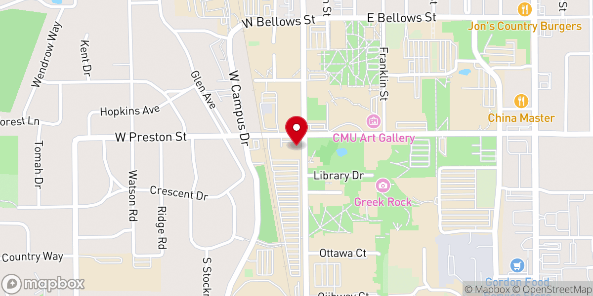 Map showing location of Wesley@CMU