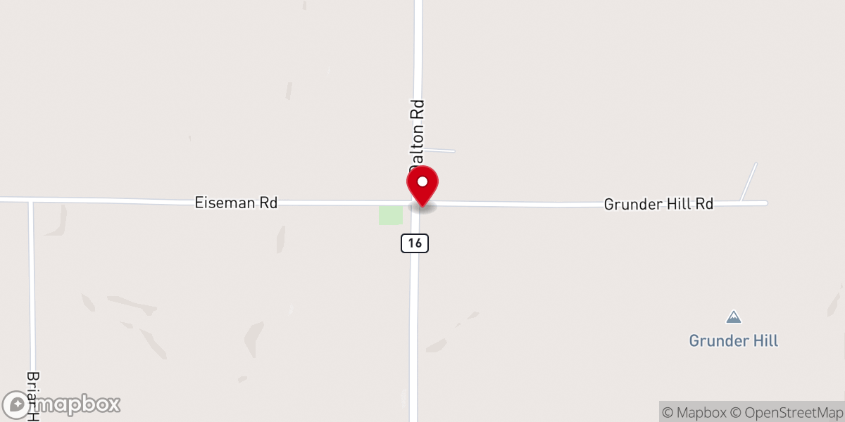 Map showing location of Grove Church