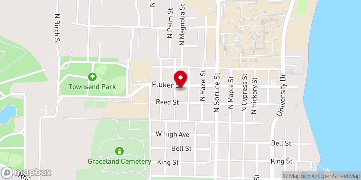 Map showing location of Kings Highway Baptist Church
