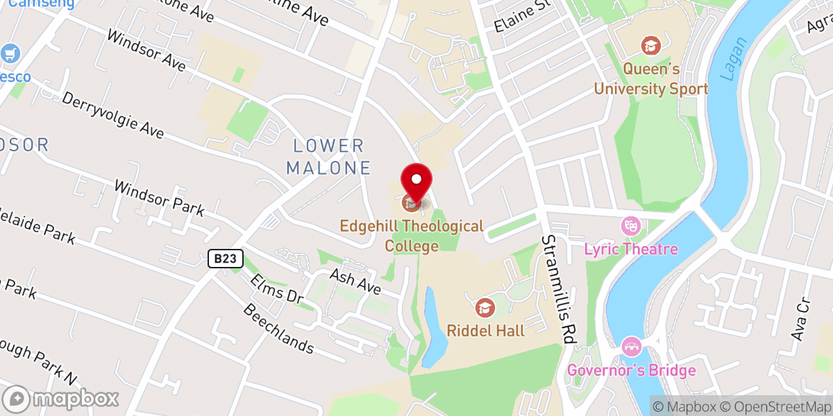 Map showing location of The Methodist Church in Ireland
