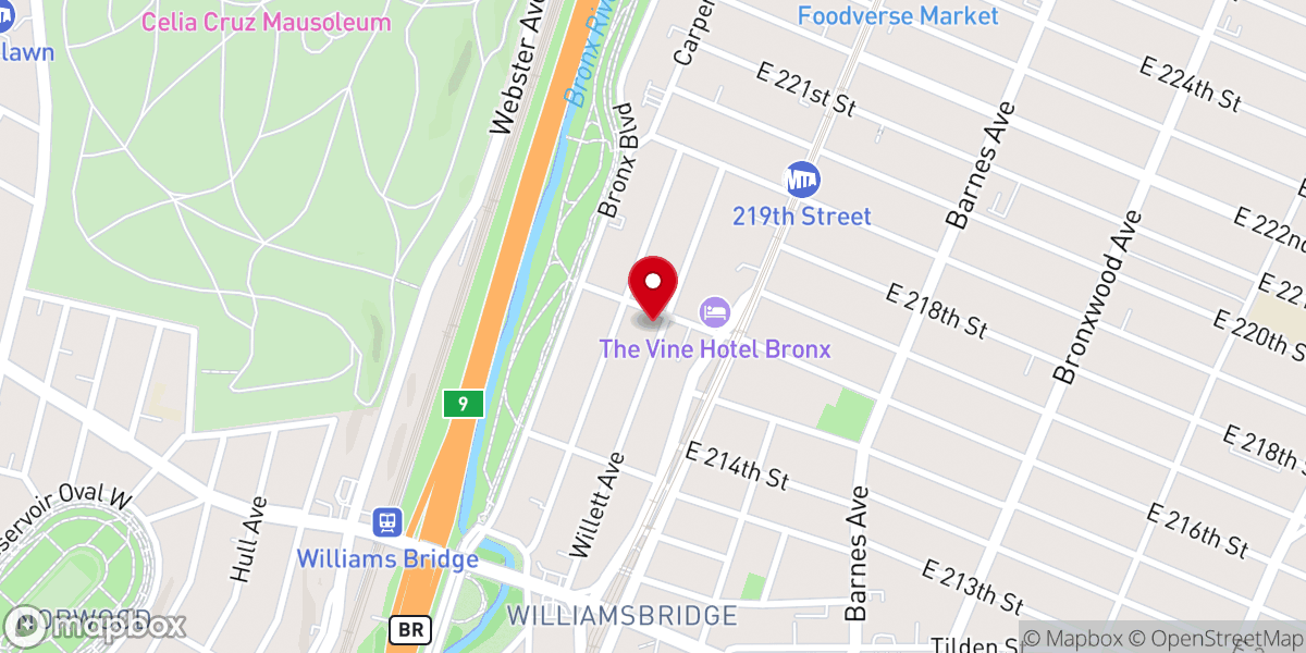 Map showing location of Bethlehem Church of God Holiness