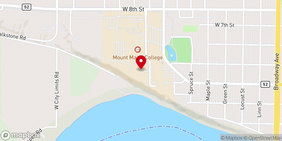 Map showing location of Sacred Heart Monastery