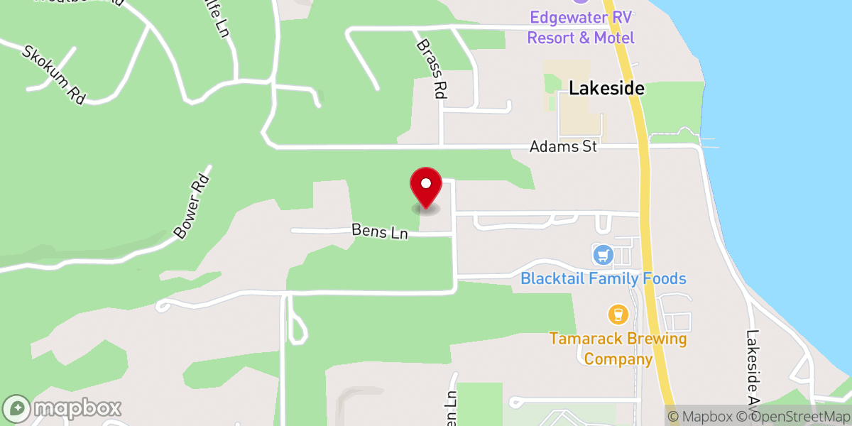 Map showing location of The Living Church at Lakeside