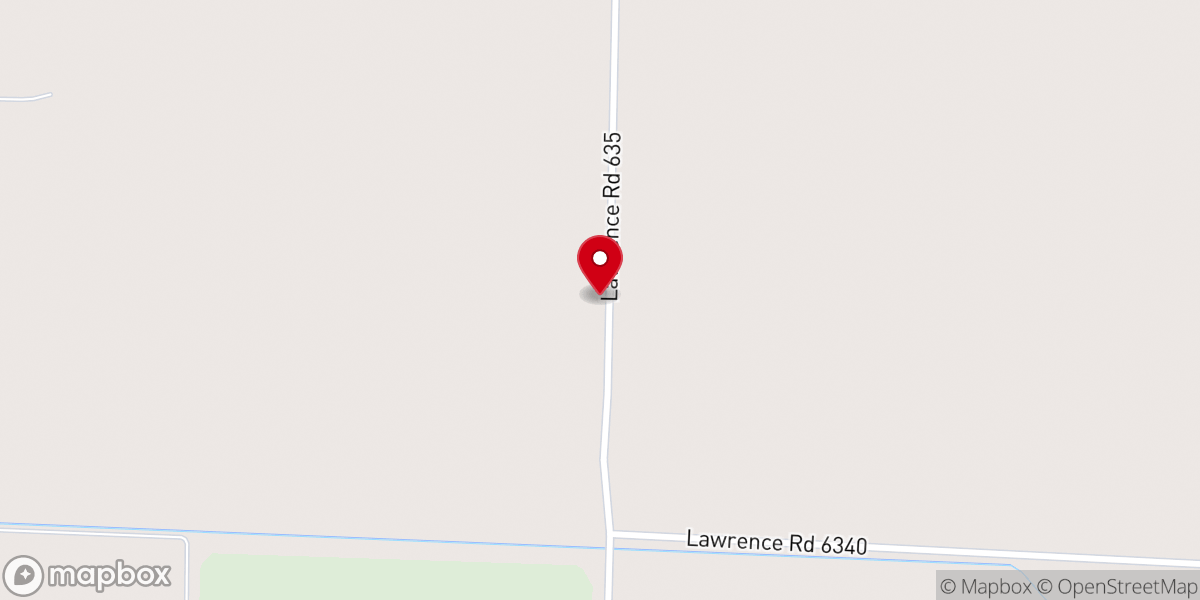 Map showing location of Oak Grove Church