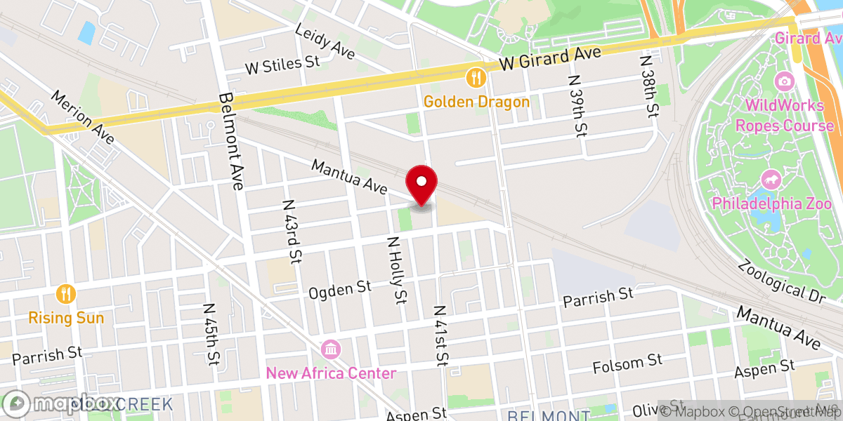 Map showing location of Second Antioch Baptist Church